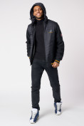 Купить Куртка со съемными рукавами мужская темно-серого цвета 3500TC, фото 2