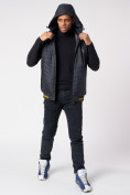 Купить Куртка со съемными рукавами мужская темно-серого цвета 3500TC, фото 11