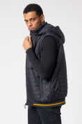 Купить Куртка со съемными рукавами мужская темно-серого цвета 3500TC, фото 12
