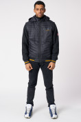 Купить Куртка со съемными рукавами мужская темно-серого цвета 3500TC