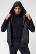 Купить Куртка со съемными рукавами мужская темно-синего цвета 3500TS, фото 14