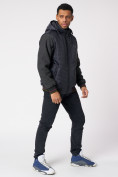 Купить Куртка со съемными рукавами мужская темно-синего цвета 3500TS, фото 5
