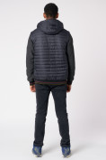 Купить Куртка со съемными рукавами мужская темно-синего цвета 3500TS, фото 6