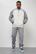 Купить Спортивный костюм мужской модный серого цвета 35021Sr, фото 9
