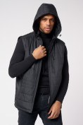 Купить Куртка со съемными рукавами мужская черного цвета 3503Ch, фото 17