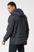 Купить Куртка со съемными рукавами мужская темно-серого цвета 3503TC, фото 6