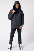 Купить Куртка со съемными рукавами мужская темно-серого цвета 3503TC, фото 7