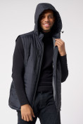 Купить Куртка со съемными рукавами мужская темно-синего цвета 3503TS, фото 16