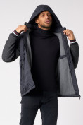 Купить Куртка со съемными рукавами мужская темно-синего цвета 3503TS, фото 17