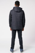 Купить Куртка со съемными рукавами мужская темно-синего цвета 3503TS, фото 4