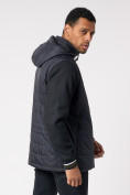 Купить Куртка со съемными рукавами мужская темно-синего цвета 3503TS, фото 5