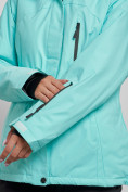 Купить Горнолыжная куртка женская зимняя большого размера бирюзового цвета 3507Br, фото 5