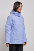 Купить Горнолыжная куртка женская зимняя большого размера фиолетового цвета 3507F, фото 2
