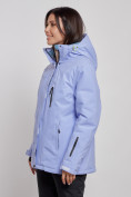 Купить Горнолыжная куртка женская зимняя большого размера фиолетового цвета 3507F, фото 3