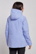 Купить Горнолыжная куртка женская зимняя большого размера фиолетового цвета 3507F, фото 4
