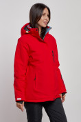 Купить Горнолыжная куртка женская зимняя большого размера красного цвета 3507Kr, фото 2