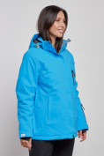 Купить Горнолыжная куртка женская зимняя большого размера синего цвета 3507S, фото 3