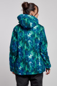Купить Горнолыжная куртка женская зимняя большого размера синего цвета 3517S, фото 5
