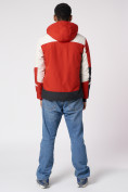 Купить Куртка спортивная мужская с капюшоном красного цвета 3589Kr, фото 14