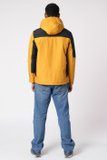 Купить Куртка спортивная мужская с капюшоном желтого цвета 3590J, фото 4
