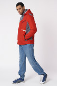 Купить Куртка спортивная мужская с капюшоном красного цвета 3590Kr, фото 5