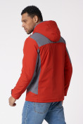 Купить Куртка спортивная мужская с капюшоном красного цвета 3590Kr, фото 12