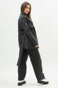 Купить Классическая кожаная куртка женская черного цвета 3607Ch, фото 4