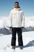 Купить Горнолыжный костюм мужской зимний белого цвета 392Bl, фото 5