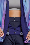 Купить Горнолыжная куртка женская зимняя большого размера фиолетового цвета 3936F, фото 8