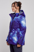 Купить Горнолыжная куртка женская зимняя большого размера синего цвета 3936S, фото 2