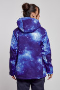 Купить Горнолыжная куртка женская зимняя большого размера синего цвета 3936S, фото 4