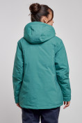 Купить Горнолыжная куртка женская зимняя большого размера зеленого цвета 3936Z, фото 4