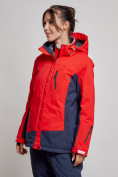 Купить Горнолыжная куртка женская зимняя большого размера красного цвета 3960Kr, фото 3