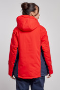 Купить Горнолыжная куртка женская зимняя большого размера красного цвета 3960Kr, фото 4