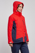 Купить Горнолыжная куртка женская зимняя большого размера красного цвета 3960Kr, фото 5