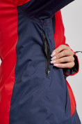 Купить Горнолыжная куртка женская зимняя большого размера красного цвета 3960Kr, фото 7