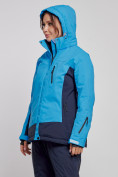 Купить Горнолыжная куртка женская зимняя большого размера синего цвета 3960S, фото 8