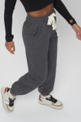 Купить Джоггеры спортивные трикотажные женские серого цвета 400Sr, фото 18