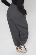 Купить Джоггеры спортивные трикотажные женские серого цвета 400Sr, фото 19