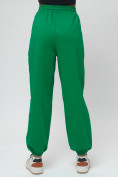 Купить Джоггеры спортивные трикотажные женские зеленого цвета 400Z, фото 9