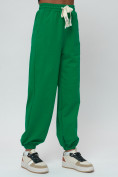 Купить Джоггеры спортивные трикотажные женские зеленого цвета 400Z, фото 11