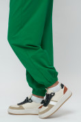 Купить Джоггеры спортивные трикотажные женские зеленого цвета 400Z, фото 13