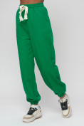 Купить Джоггеры спортивные трикотажные женские зеленого цвета 400Z, фото 7
