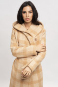 Купить Пальто зимнее женское бежевого цвета 4017B, фото 12