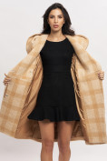 Купить Пальто зимнее женское бежевого цвета 4017B, фото 15