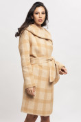 Купить Пальто зимнее женское бежевого цвета 4017B, фото 2