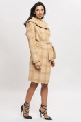 Купить Пальто зимнее женское бежевого цвета 4017B, фото 5
