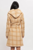 Купить Пальто зимнее женское бежевого цвета 4017B, фото 6