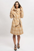 Купить Пальто зимнее женское бежевого цвета 4017B, фото 8