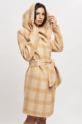 Купить Пальто зимнее женское бежевого цвета 4017B, фото 9